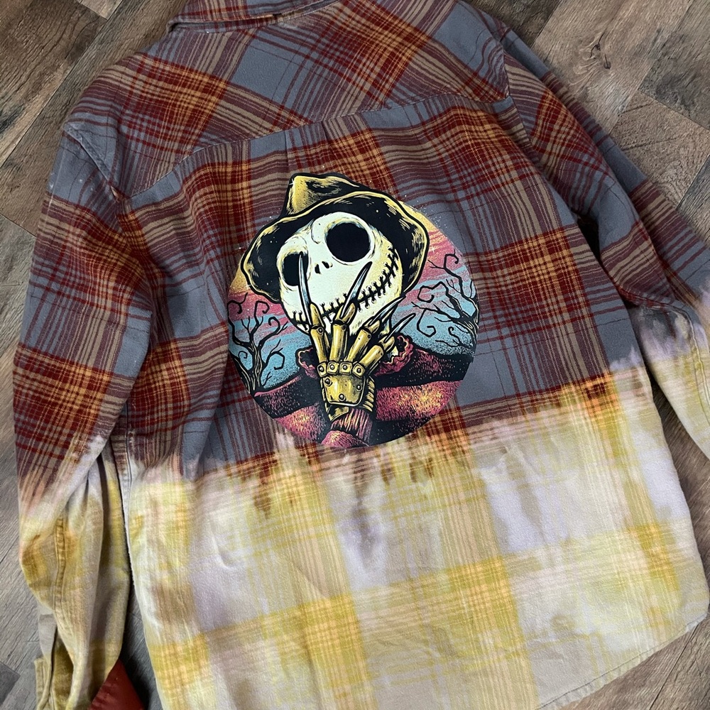 Acid washed flannel jack skellington Freddy